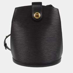 Pre Owned Louis Vuitton Black Epi Leather Cluny Shoulder Bag
