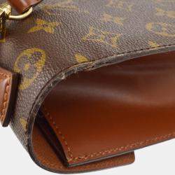 Pre Owned Louis Vuitton Brown Monogram Monceau 28 Top Handle Bag