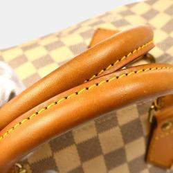 Louis Vuitton White Damier Azur Canvas Speedy 30 Shoulder Bag
