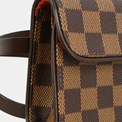 Louis Vuitton Brown Damier Ebene Canvas Pochette Florentine Waist Bag