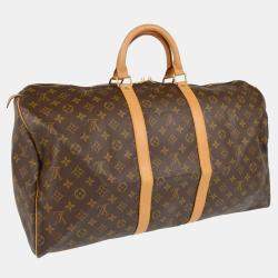 Pre Owned حقيبة دفل لوي فيتون بني بنقشة المونوجرام 55