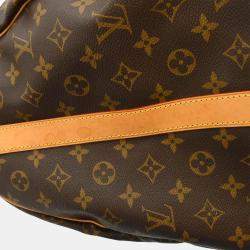 Louis Vuitton Brown Monogram Keepall Bandouliere 55 Duffle Bag
