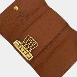  Louis Vuitton Brown Monogram Coated Canvas Small 4 Key Case