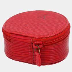 Louis Vuitton Epi Red Ecrin Bijou  Jewelry Case Pouch