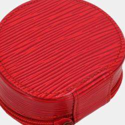 Louis Vuitton Epi Red Ecrin Bijou  Jewelry Case Pouch