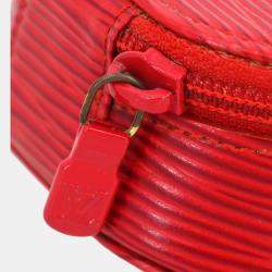 Louis Vuitton Epi Red Ecrin Bijou  Jewelry Case Pouch