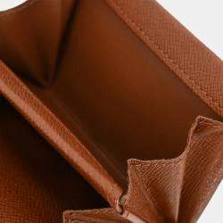 Louis Vuitton Monogram Porte Monnaie Plat Coin Case Wallet