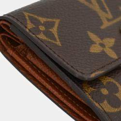 Louis Vuitton Monogram Porte Monnaie Plat Coin Case Wallet