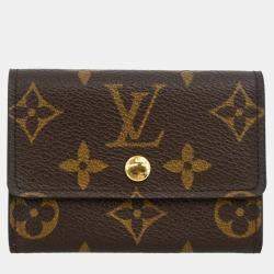 Louis Vuitton Monogram Porte Monnaie Plat Coin Case Wallet