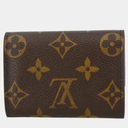 Louis Vuitton Monogram Porte Monnaie Plat Coin Case Wallet