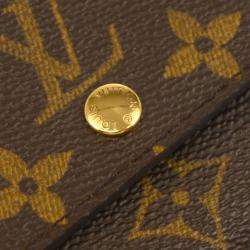 Louis Vuitton Monogram Porte Monnaie Plat Coin Case Wallet
