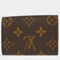 Louis Vuitton Monogram Porte Monnaie Plat Coin Case Wallet