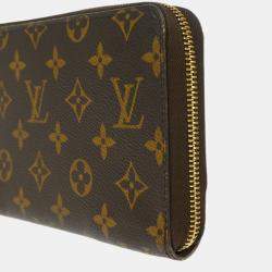 Louis Vuitton Brown Monogram Canvas Organizer Zippy Wallet