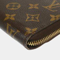 Louis Vuitton Brown Monogram Canvas Organizer Zippy Wallet