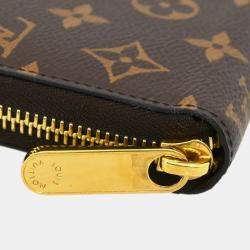 Louis Vuitton Brown Monogram Canvas Zippy Wallet