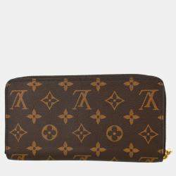 Louis Vuitton Brown Monogram Canvas Zippy Wallet