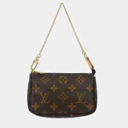 Louis Vuitton Brown Monogram Canvas Mini Pochette Accessoires Shoulder Bag