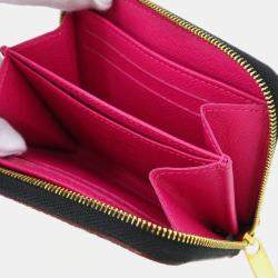 Louis Vuitton Black Multicolor Monogram Canvas Zippy Coin Purse Wallet