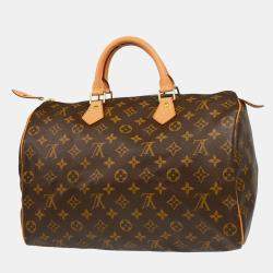 Louis Vuitton Brown Monogram Canvas Speedy 35 Shoulder Bag