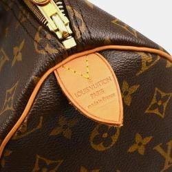 Louis Vuitton Brown Monogram Canvas Speedy 35 Shoulder Bag