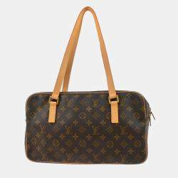 Pre Owned Louis Vuitton Brown Monogram Canvas Cite GM Handbag