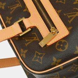 Pre Owned Louis Vuitton Brown Monogram Canvas Cite GM Handbag
