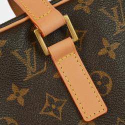 Pre Owned Louis Vuitton Brown Monogram Canvas Cite GM Handbag