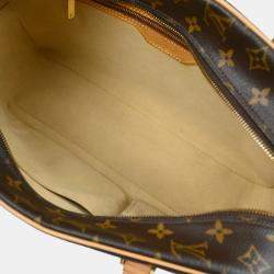 Pre Owned Louis Vuitton Brown Monogram Canvas Cite GM Handbag