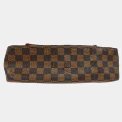Pre Owned Louis Vuitton Brown Damier Ebene Canvas Mini Looping Handbag