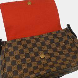 Pre Owned Louis Vuitton Brown Damier Ebene Canvas Mini Looping Handbag