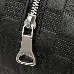 Pre Owned Louis Vuitton Black Damier Infini Discovery Messenger MM