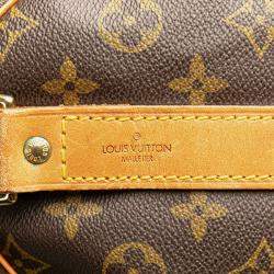 Louis Vuitton Brown Monogram Keepall Bandouliere 55