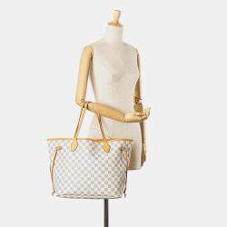 Louis Vuitton White Damier Azur Neverfull MM