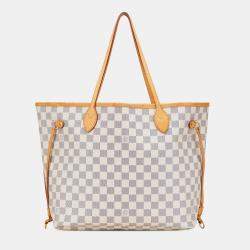Louis Vuitton White Damier Azur Neverfull MM
