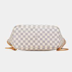 Louis Vuitton White Damier Azur Neverfull MM