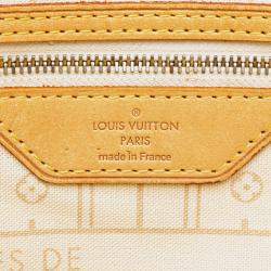 Louis Vuitton White Damier Azur Neverfull MM