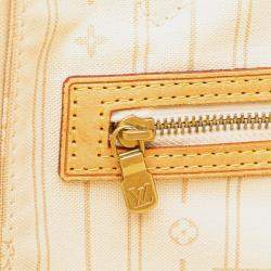 Louis Vuitton White Damier Azur Neverfull MM
