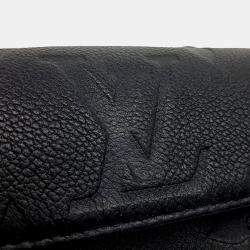 Louis Vuitton Black Leather Empreinte Wallet On Chain Ivy