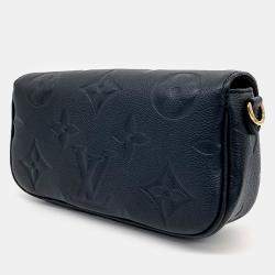 Louis Vuitton Black Leather Empreinte Wallet On Chain Ivy