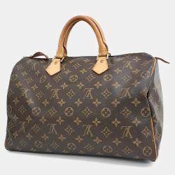 Louis Vuitton Brown PVC Speedy 35 bag