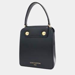 Pre Owned Louis Vuitton Black Leather S Lock XL bag