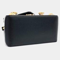 Pre Owned Louis Vuitton Black Leather S Lock XL bag
