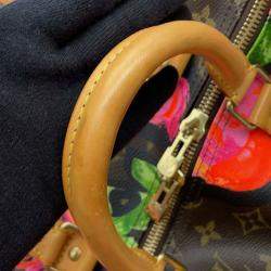 Louis Vuitton Brown Monogram Roses Keepall 50