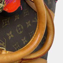 Louis Vuitton Brown Monogram Roses Keepall 50