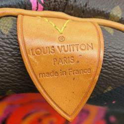 Louis Vuitton Brown Monogram Roses Keepall 50