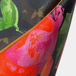 Louis Vuitton Brown Monogram Roses Keepall 50