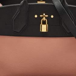 Louis Vuitton Black/Pink Leather City Steamer MM Bag
