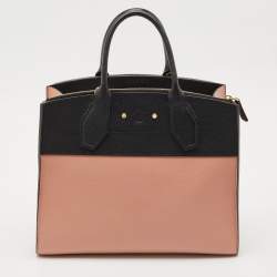 Louis Vuitton Black/Pink Leather City Steamer MM Bag