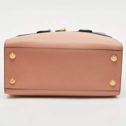 Louis Vuitton Black/Pink Leather City Steamer MM Bag