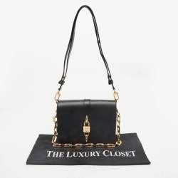 Louis Vuitton Black Leather Rendez-vous Bag